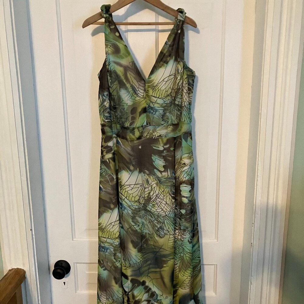 Lovely Tropical Midi Dress by Tall Girl